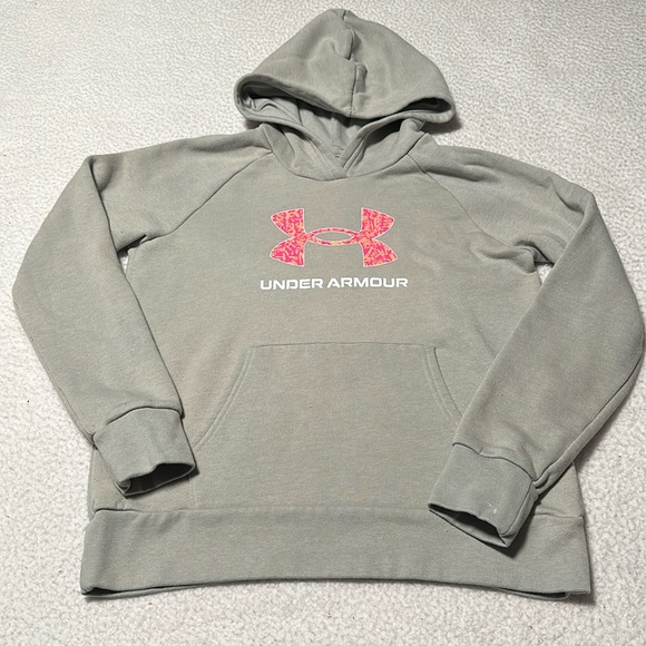 Under Armour Girls Gray Hoodie, GUC, Size Large - Picture 1 of 10